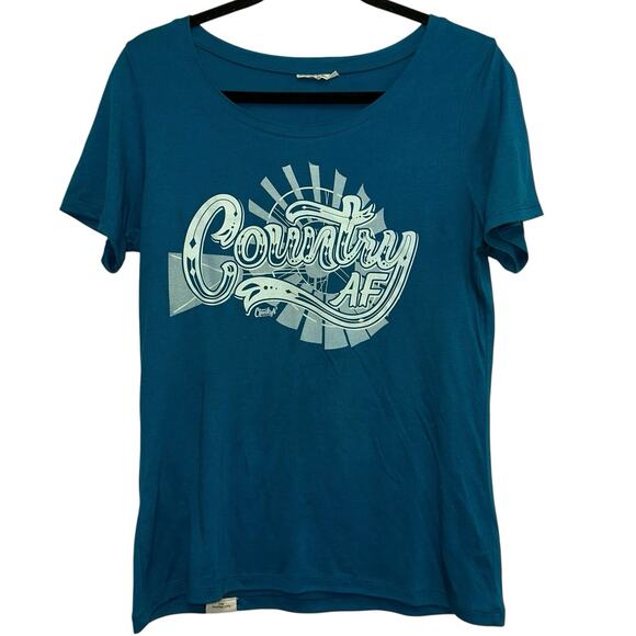 Cheekys Tops - Cheekys Cowboy AF Graphic Tee‎ Medium Western Country Shirt